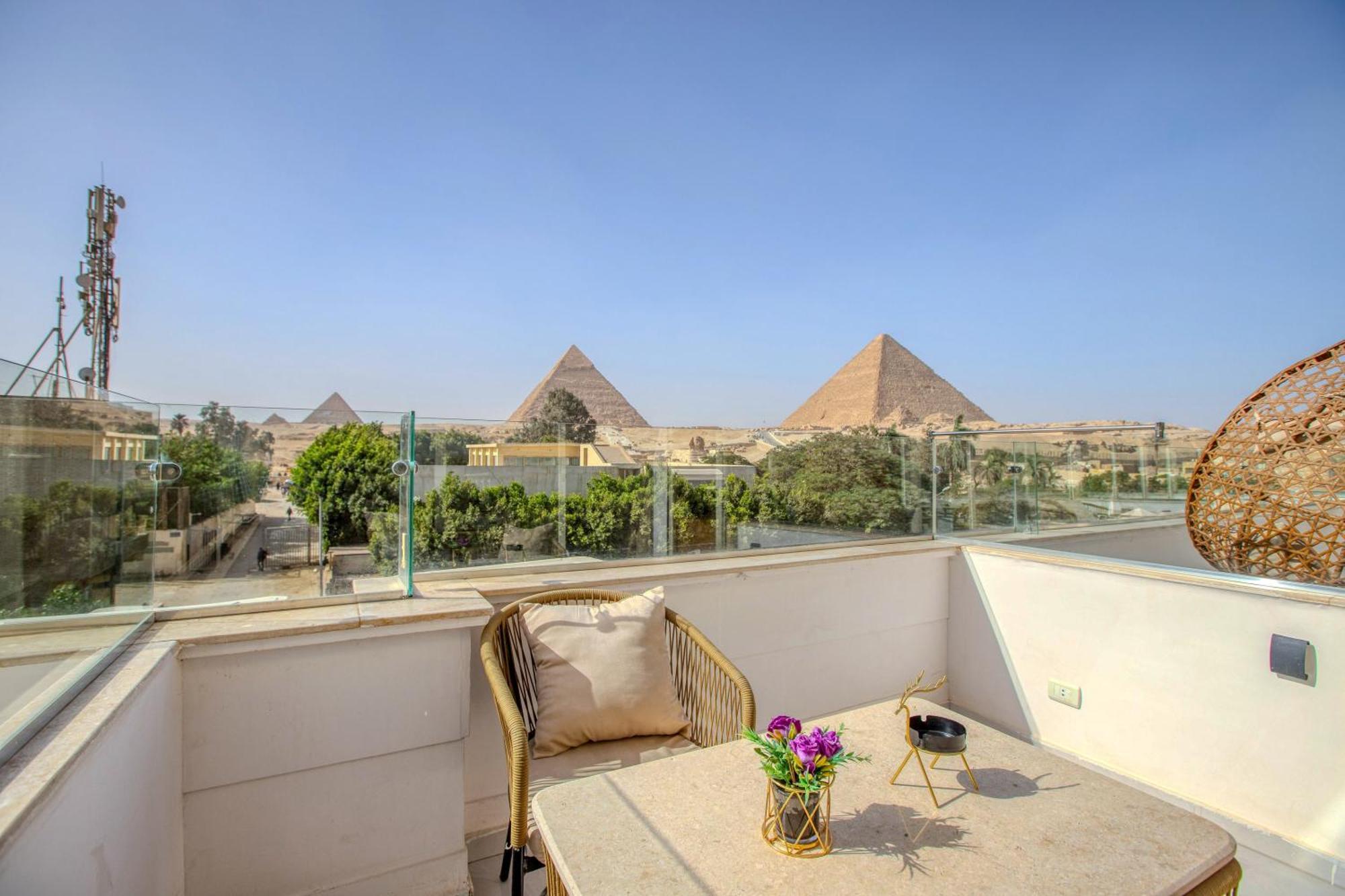 Tree Lounge Pyramids View Inn , Sphinx Giza Kafret el-Gabal 外观 照片