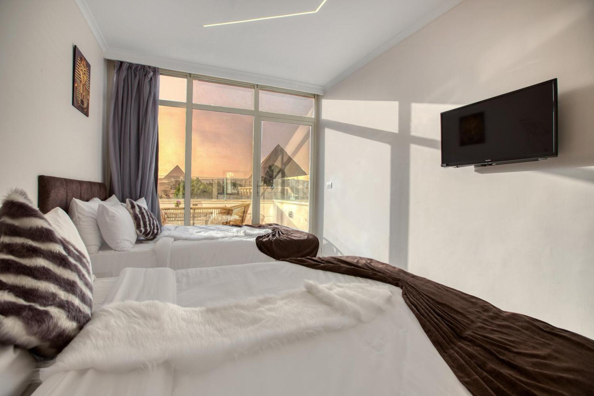 Tree Lounge Pyramids View Inn , Sphinx Giza Kafret el-Gabal 外观 照片