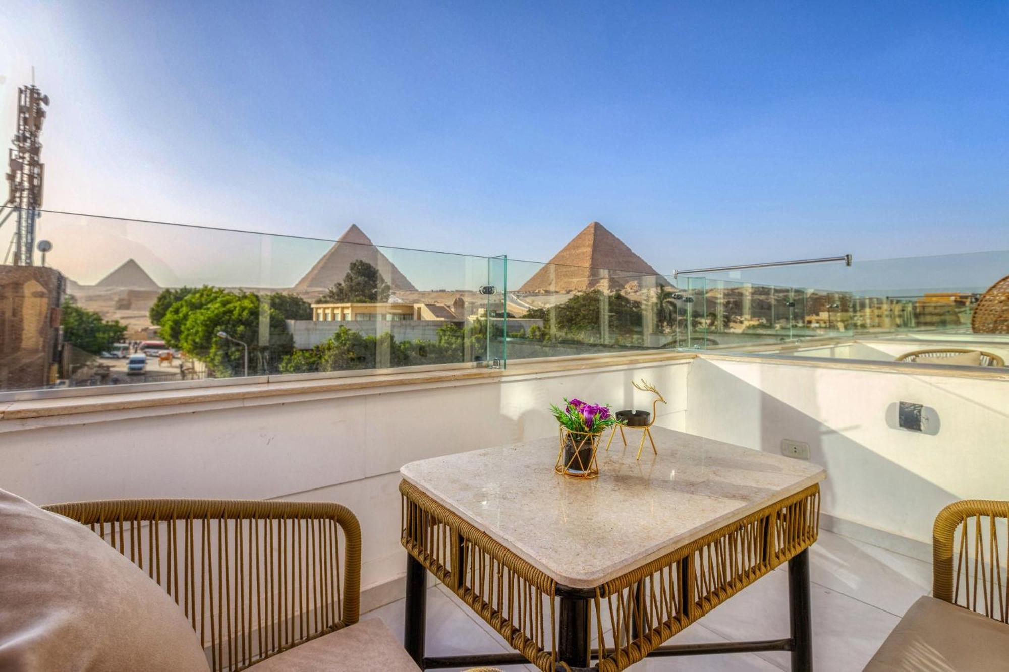 Tree Lounge Pyramids View Inn , Sphinx Giza Kafret el-Gabal 外观 照片
